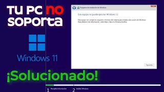 Mi computadora no permite instalar Windows 11 solucionado [upl. by Nnairac613]