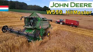 Schwarzhafer dreschen  John Deere W550 HillMaster  618R Schneidwerk  Luxemburg 2024 [upl. by Aaberg]