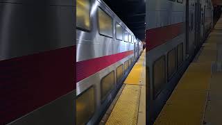 New York Penn Bound NJT Bombardier Bilevel train entering Newark [upl. by Gertie]