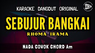 SEBUJUR BANGKAI  RHOMA IRAMA  KARAOKE DANGDUT ORIGINAL  NADA COWOK [upl. by Jarvey]