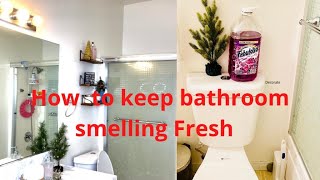 Simple tips to get rid of bathroom smells  how to keep bathroom smelling fresh [upl. by Benedix420]