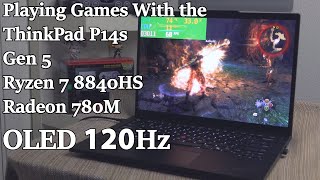 Playing Games With the ThinkPad P14s Gen 5 AMD Radeon 780M  Slap Tech [upl. by Mckay]