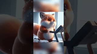 🦊 Cute Fox suffered from bullying But NOT anymore fox rabbit cat kitten funny ai cute [upl. by Andy]