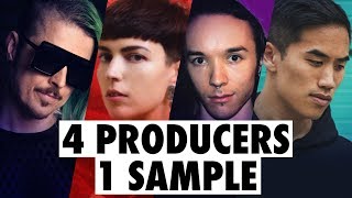 4 PRODUCERS FLIP THE SAME SAMPLE feat Au5 illGates Drum amp Lace [upl. by Idnahr]