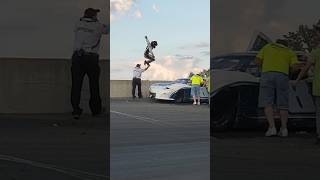 NASCAR driver jumps on racecar nascar [upl. by Romulus]