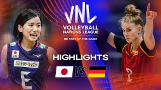 🇯🇵 JPN vs 🇩🇪 GER  Highlights Week 2  Womens VNL 2023 [upl. by Burg]