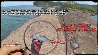 UL Ep 20 Baby Tanigue On Shore Casting  Natipuan Fishing Spot [upl. by Yldarb]