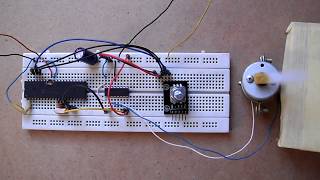 Motor control using rotary encoder and PIC16F877A microcontroller [upl. by Recha]