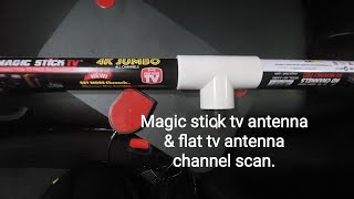 Magic stick tv antenna channel scan [upl. by Touber]