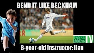 David Beckhams Goal that Shook the World  Bend it like Beckham  8YearOld Instructor [upl. by Mcnally]