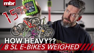 What do the best lightweight ebikes really weigh MBR SL EBike of the Year test part 1 [upl. by Sirad]