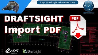 DraftSight Indonesia  Import file PDF menjadi dwg [upl. by Einapets]