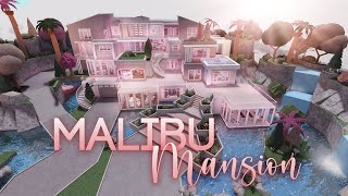 Roblox  Bloxburg Malibu Mansion  Part 1  Mansion Build [upl. by Annie161]