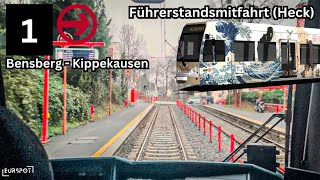 Mitfahrt  KVB Linie 1  Bensberg  Kippekausen 🇩🇪 [upl. by Isador]