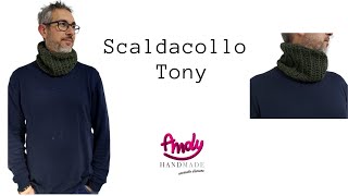 Tutorial Scaldacollo Tony uncinetto facile [upl. by Collis]