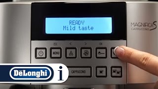 How to Select the Taste on Your DeLonghi Magnifica S ECAM 22360S [upl. by Scharf]