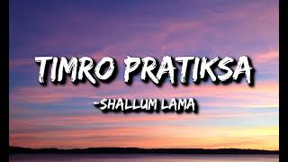 Shallum Lama  Timro pratiksha Lyrics  Kasari byekta garu [upl. by Oigaib112]