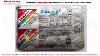 Zincovit Tablet  Zincovit in COVID19 Infection  क्या आप ज़िन्कोविट ले रहे हैं  क्या काम है इसका [upl. by Renmus]