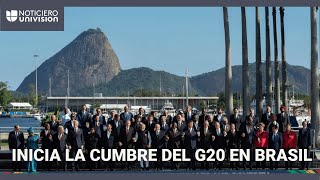 Inicia la Cumbre del G20 la guerra en Ucrania y la lucha contra la pobreza son los temas centrales [upl. by Newol796]