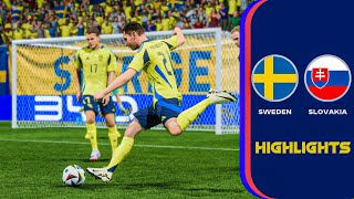 Sweden Vs Slovakia Match Highlights UEFA National League [upl. by Jalbert]