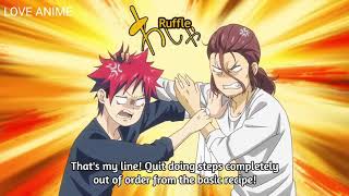 Shokugeki no Soma Season 4 Episode 1  Rindou using alligator meat for Shokugeki [upl. by Emma]