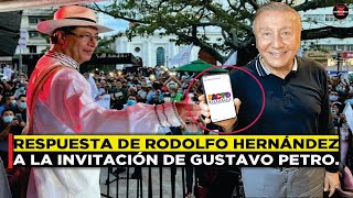 PETRO HACE UNA INVITACIÓN A RODOLFO HERNÁNDEZ Y ESTO RESPONDIÓ EL INGENIERO 🔴 [upl. by Arnaldo]