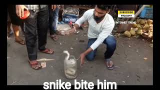 Russell viper bites a man in Maharashtra  Most venomous snake in india  safetyfirst [upl. by Anyel]