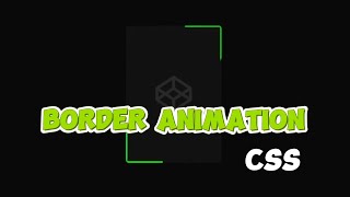 CSS Border Animation Effect Tutorial  Эффект анимации границы CSS [upl. by Hillari]