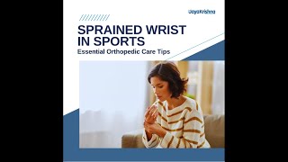 Sprained Wrist in Sports  Essential Orthopedic Care Tips [upl. by Andrien451]