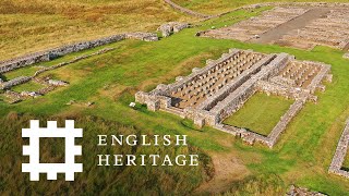 Postcard from Housesteads Roman Fort Hadrians Wall  England Drone Video [upl. by Malanie]