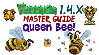 Terraria 14x Queen Bee Expert amp Master Mode Guide Summon Item Arena Drops 140143144 [upl. by Eibob583]