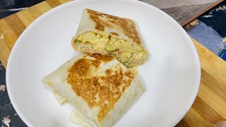 What I eat for breakfast  Healthy Tortillas Wrap Recipe for Breakfast [upl. by Brannon755]