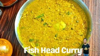 Fish Head Curry  Fish Head With Yellow Lentil Recipe  Horn Of Food [upl. by Janel]