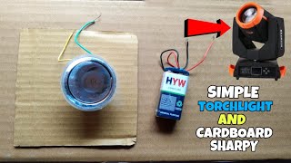 How To Make Sharpy Light With TorchLight And Cardboard  Simple Sharpy Light At Home [upl. by Atilef331]