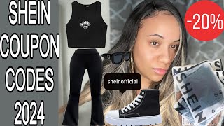 SHEIN COUPON CODES 2024  20 OFF DISCOUNT CODES USE THEM NOW ‼️ [upl. by Tacita]