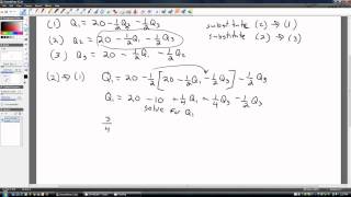 Oligopoly ThreeFirm Cournot Model [upl. by Caines]