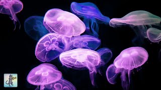 Calming Jellyfish Aquarium  Relaxing Music for Sleep amp Stress Relief [upl. by Jaal597]