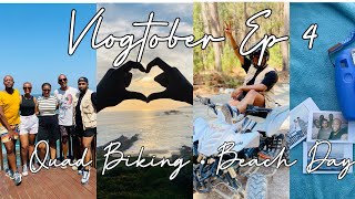 VLOGTOBER Ep 4  Quad Biking With Friends  Beach Day  South African Vacation [upl. by Abdel370]