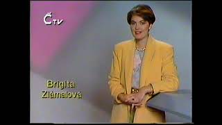 Brigita Zlámalová  1november 1992 ČTV [upl. by Balsam]