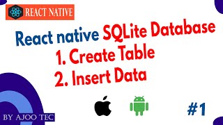 React native SQLite Database  in Hindi [upl. by Naillik765]