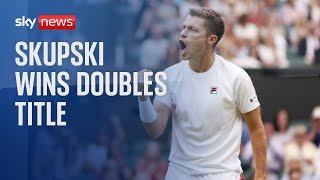 Britains Neal Skupski wins Wimbledon mens doubles title [upl. by Einneg59]