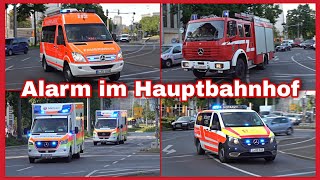 🔥BRAND im Museumszug🚅EINSATZFAHRTEN🚑🚒Einsatzübung im HAUPTBAHNHOF Leipzig🚨 [upl. by Orodisi942]