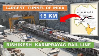 Rishikesh Karnprayag Rail line  Chardham Railway Project  Railway construction  Papa Construction [upl. by Nuawad]