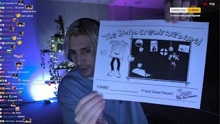 xQc Shocked After Horror Game Uses His Printer [upl. by Ezechiel]