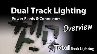 H style Dual Circuit Track Lighting Power Feed amp Connector overview by Total Track Lighting [upl. by Adyol]