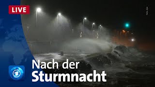 Orkantief quotZeynepquot Nach der Sturmnacht  tagesschau24 [upl. by Aicilra]