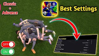 100 Best Settings In Efootball 2025 Mobile  Best Play Settings Efootball 2025 [upl. by Dnomso]