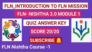 FLNIntroduction to FLN Mission Quiz Answer KeyQuiz answer of Introduction of FLN missionnishtha [upl. by Otrevire428]