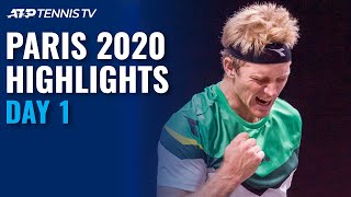 Davidovich Fokina Cracks Milestone Cilic and Humbert Advance  Paris 2020 Day 1 Highlights [upl. by Binah20]