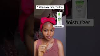 Five step easy face Routine diyskincaretips skincareroutine niacinamideserumforoilyskin [upl. by Hutson]